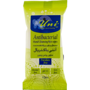 دستمال مرطوب پاک کننده دست آنتی باکتریال جیبی حاوی روغن زیتون یونی لد